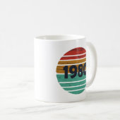 Geboren 1980 Vintage Geburtstagsgeschenke Kaffeetasse (VorderseiteRechts)
