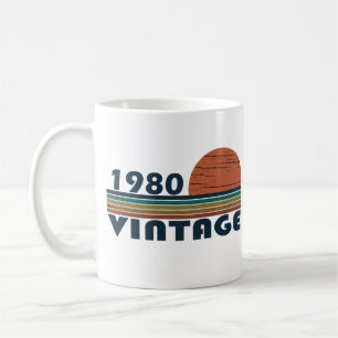 Geboren 1980 Vintage Geburtstagsgeschenke Kaffeetasse