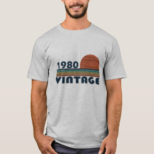 Geboren 1980 Vintage Geburtstagsgeschenke T-Shirt