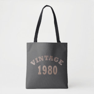 Geboren 1980 Vintage Geburtstagsgeschenke Tasche