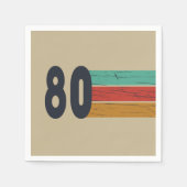 Geboren 1980 Vintager Geburtstag Serviette (Vorderseite)