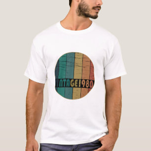 Geboren 1980 Vintager Geburtstag T-Shirt