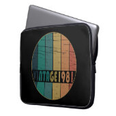 Geboren 1981 Vintager Geburtstag Laptopschutzhülle (Vorderseite Links)