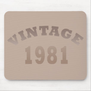 Geboren 1981 Vintager Geburtstag Mousepad