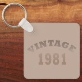 Geboren 1981 Vintager Geburtstag Schlüsselanhänger (Vorderseite)