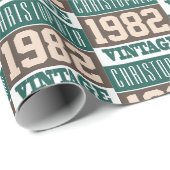 Geboren 1982 geschenkpapier (Rolleneckpunkt)