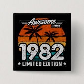 Geboren 1982 Limited Edition Retro Phantastisch se Button (Vorderseite)