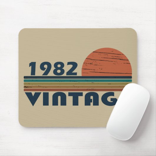 Geboren 1982 Vintager Geburtstag Mousepad (Mit Mouse)