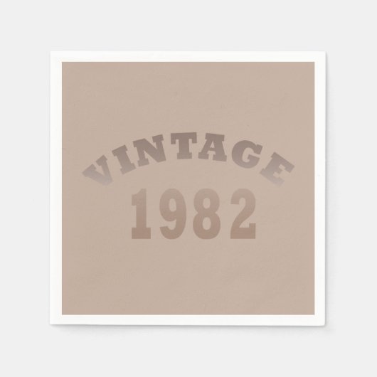 Geboren 1982 Vintager Geburtstag Serviette (Vorderseite)