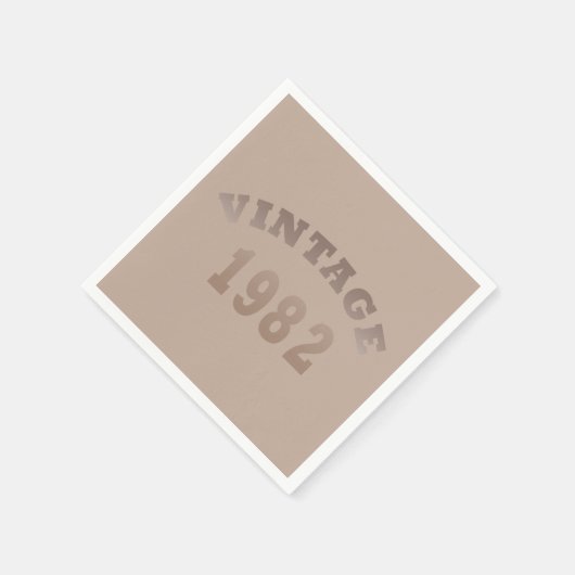 Geboren 1982 Vintager Geburtstag Serviette (Ecke)