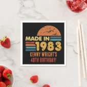 Geboren 1983 40. Geburtstag Serviette (Beispiel)