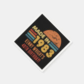 Geboren 1983 40. Geburtstag Serviette (Ecke)