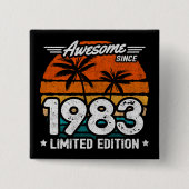 Geboren 1983 Limited Edition Retro Phantastisch se Button (Vorderseite)