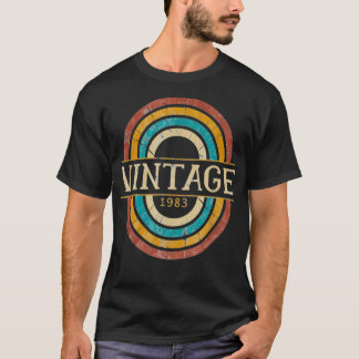 Geboren 1983 Retro Vintage Geburtstagsgeschenk T-Shirt