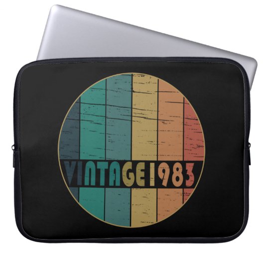 Geboren 1983 Vintager Geburtstag Laptopschutzhülle (Vorderseite)