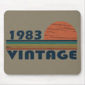 Geboren 1983 Vintager Geburtstag Mousepad (Vorne)