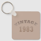 geboren 1983 Vintager Geburtstag Schlüsselanhänger (Vorderseite)