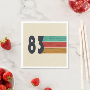 Geboren 1983 Vintager Geburtstag Serviette