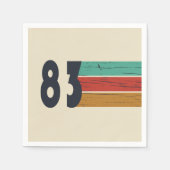 Geboren 1983 Vintager Geburtstag Serviette (Vorderseite)