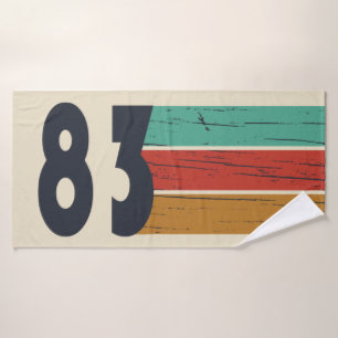 Geboren 1983 Vintages Geburtstagsgeschenk Badehandtuch