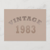 Geboren 1983 Vintages Geburtstagsgeschenk Feiertagspostkarte (Vorderseite)