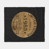 Geboren 1983 Vintages Geburtstagsgeschenk Fleecedecke (Vorderseite (Horizontal))