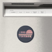 geboren 1983 Vintages Geburtstagsgeschenk Magnet (In Situ (Geschirrspüler))