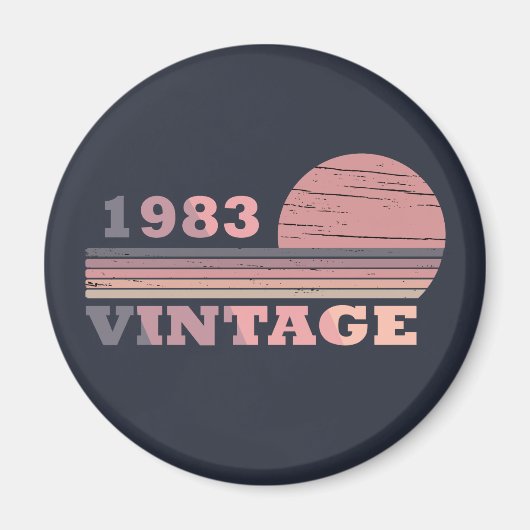 geboren 1983 Vintages Geburtstagsgeschenk Magnet (Vorne)