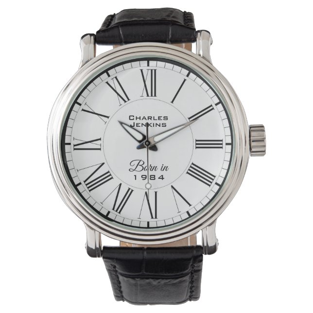 Geboren 1984 armbanduhr (Vorderseite)