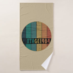 Geboren 1984 Vintager Geburtstag Badehandtuch