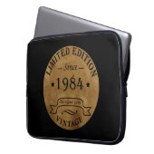Geboren 1984 Vintager Geburtstag Laptopschutzhülle (Vorderseite Links)
