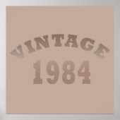 Geboren 1984 Vintager Geburtstag Poster (Vorne)