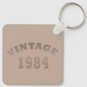 geboren 1984 Vintager Geburtstag Schlüsselanhänger (Rückseite)