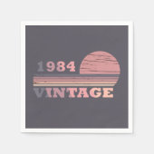 geboren 1984 Vintager Geburtstag Serviette (Vorderseite)