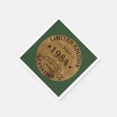 Geboren 1984 Vintager Geburtstag Serviette (Ecke)