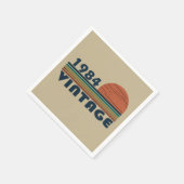 geboren 1984 Vintager Geburtstag Serviette (Ecke)