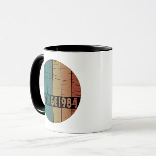 Geboren 1984 Vintager Geburtstag Tasse (Vorderseite Links)