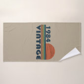 geboren 1984 Vintages Geburtstagsgeschenk Badehandtuch (Badehandtuch)