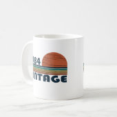 geboren 1984 Vintages Geburtstagsgeschenk Kaffeetasse (Vorderseite Links)