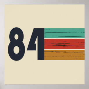 geboren 1984 Vintages Geburtstagsgeschenk Poster