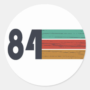 geboren 1984 Vintages Geburtstagsgeschenk Runder Aufkleber