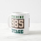 Geboren 1985. 1985 Geburtstag - Geburtstag Kaffeetasse (Vorderseite Links)
