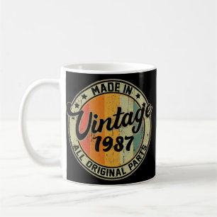 Geboren 1985 37. Geburtstag 37 Jahre alte Geschenk Kaffeetasse
