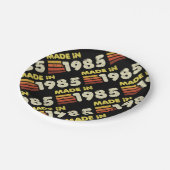 Geboren 1985 40. Geburtstag Pappteller (Schrägansicht)