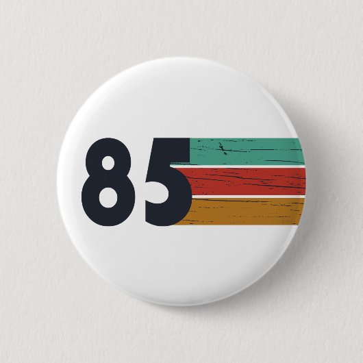 Geboren 1985 Vintage 40. Geburtstagsgeschenk Button (Vorderseite)