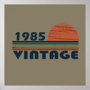 geboren 1985 Vintage 40. Geburtstagsgeschenk Poster