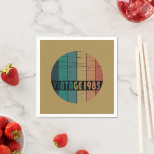 geboren 1985 Vintage 40. Geburtstagsgeschenk Serviette