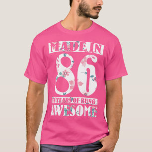 Geboren 1986 glücklich Geburtstag zu mir 34 Jahre T-Shirt