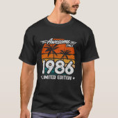 Geboren 1986 Limited Edition Retro Phantastisch se T-Shirt (Vorderseite)