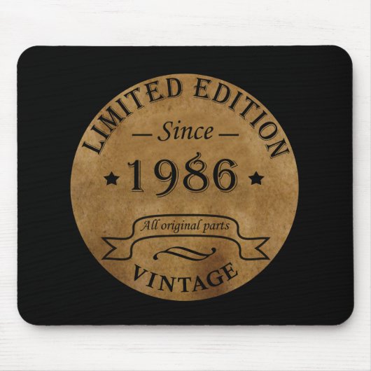 geboren 1986 Vintager Geburtstag Mousepad (Vorne)